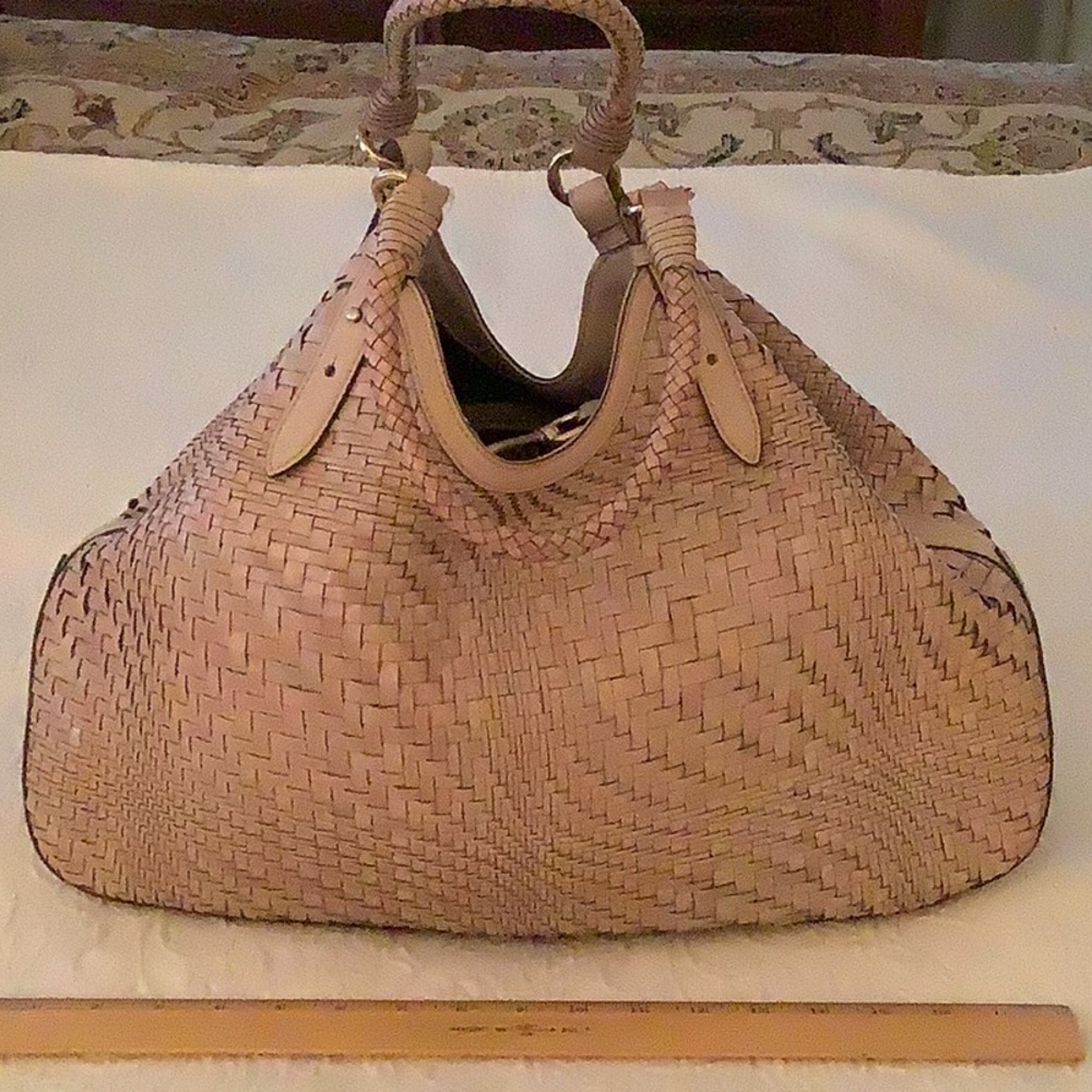 Cole Haan Tan Tote Bag with Textured Design